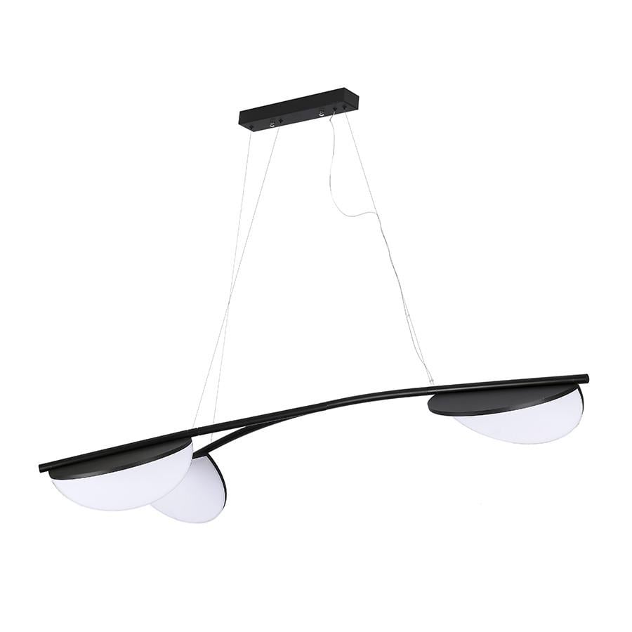 Люстра велика дизайнерська 792D1327-3 BK LED з пультом 30W Чорний