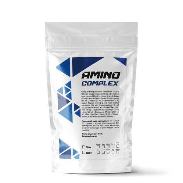 Аминокислотный комплекс AMINO COMPLEX универсальный 90% белка на 40 порций Маракуйя 1 кг (124-125-am-m1)