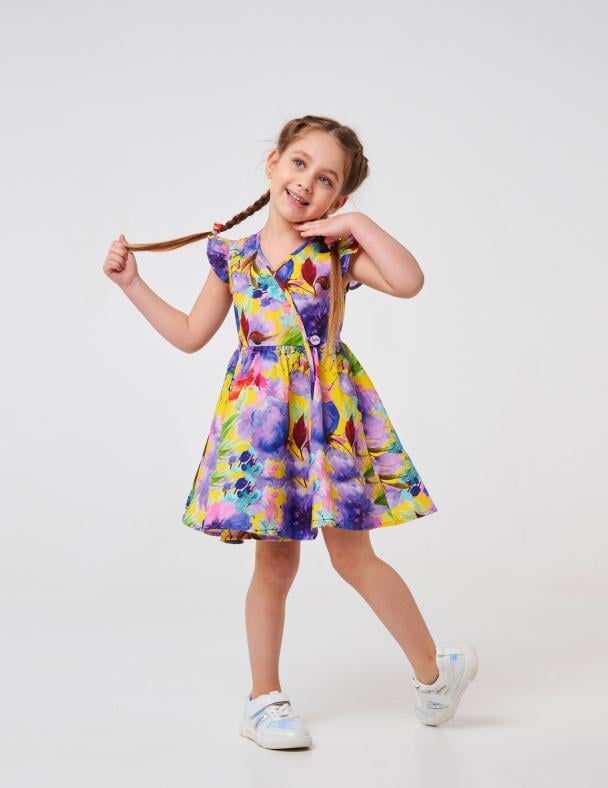 Платье для девочки SMIL 120351 Цветы 92 см