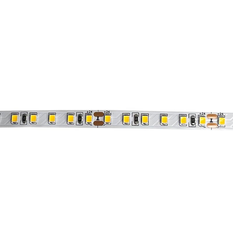 Стрічка LED 24V 10W 3000K 120LED теплий CRI 80Plus 8 мм без клейового шару