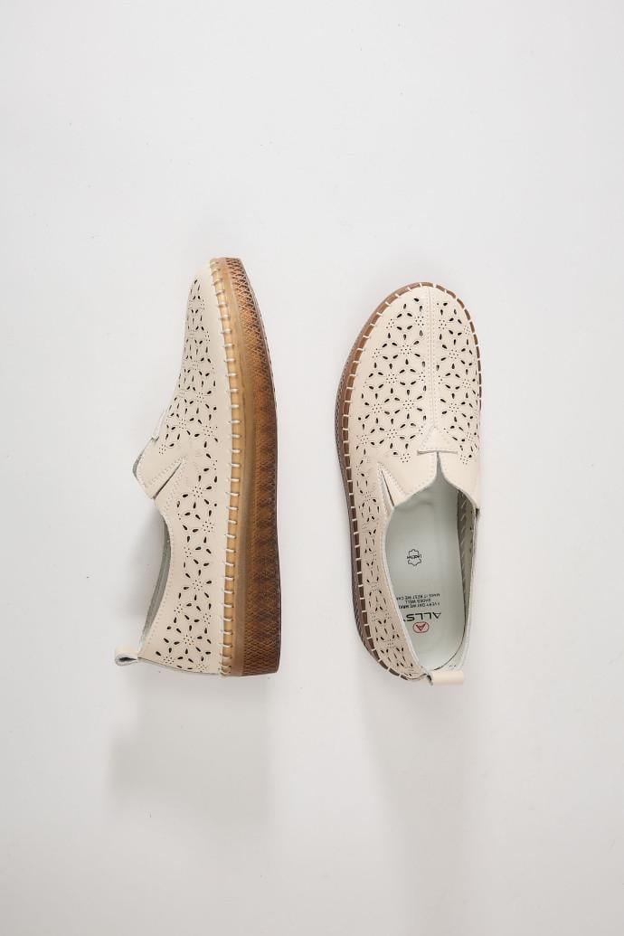 Мокасины женские ALLSY кожаные р. 39 Бежевый (195196) Мокасины женские ALLSY кожаные р. 39 Бежевый (195196)