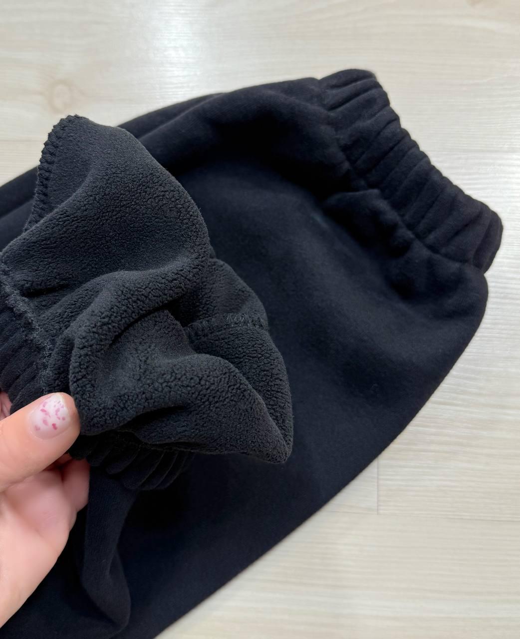 Костюм женский Joy One 80990 утепленный на флисе худи с брюками XL Черный (5955) - фото 3