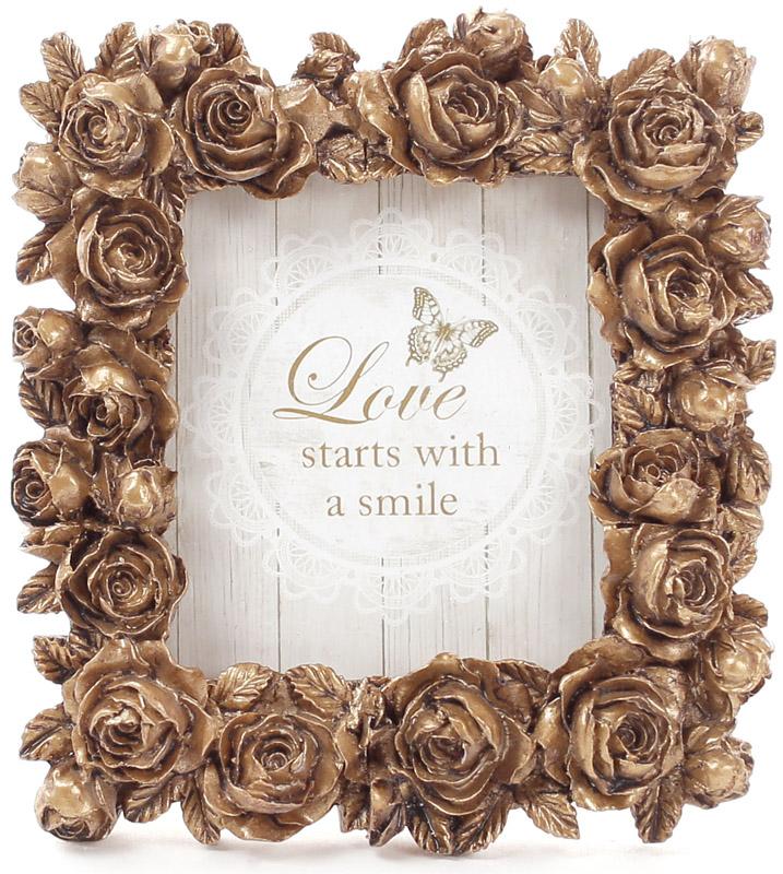 Фоторамка настольная Tudor Розы для фото 7х7,5 см квадратная (BD-493-721)