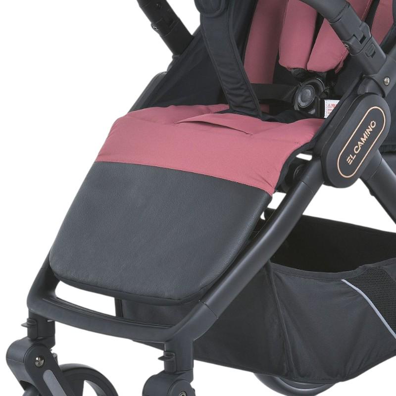 Коляска дитяча прогулянкова El Camino Темно-Рожевий (ME 1053-3) - фото 8