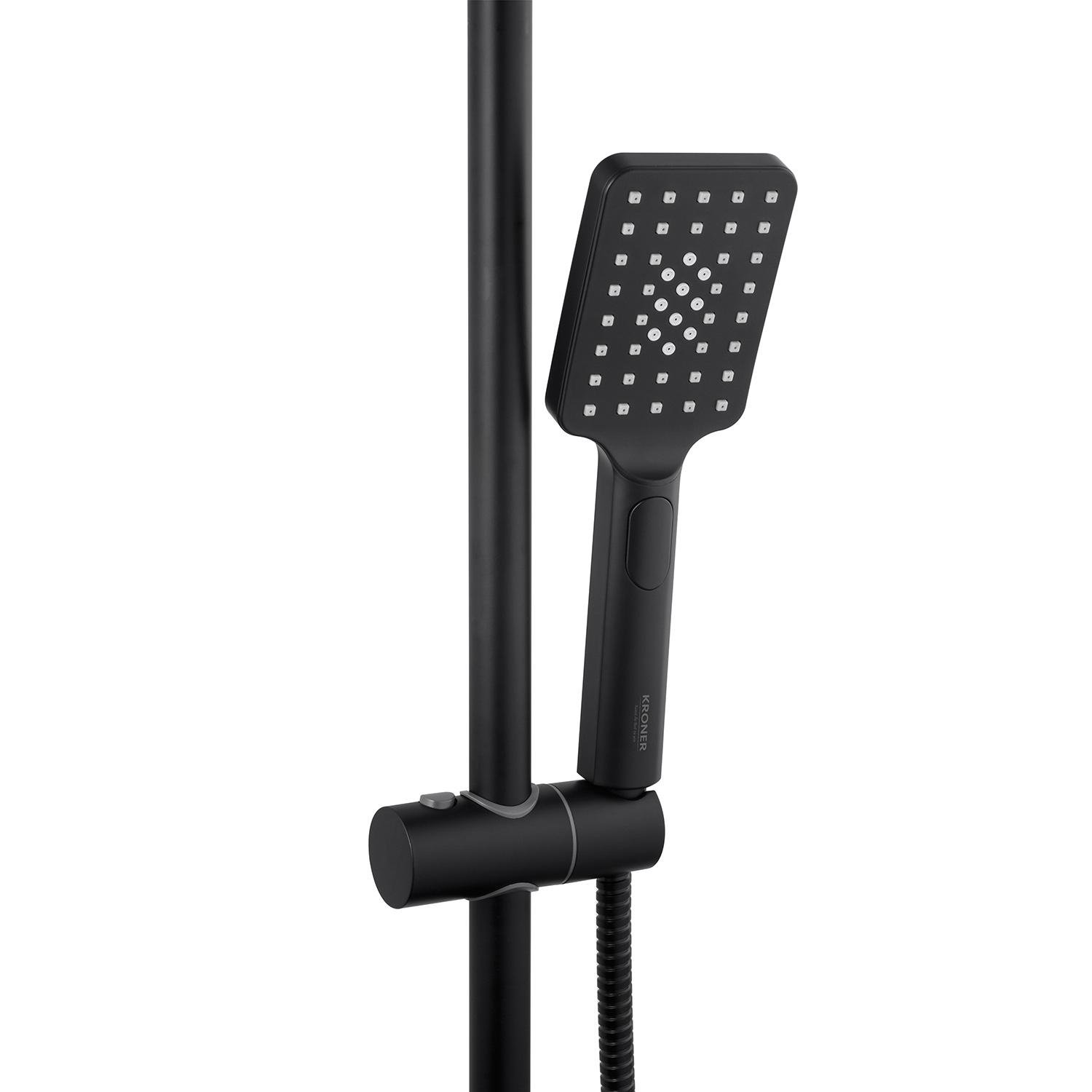 Душевая система со см есителем Kroner Armada-SCH066 CV033873 Черный (235263) - фото 7 Душевая система со см есителем Kroner Armada-SCH066 CV033873 Черный (235263) - фото 7