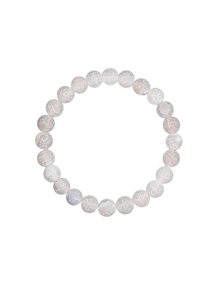 Браслет із сірого агату (4845)