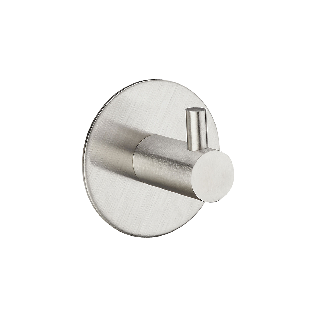 Гачок меблевий одинарний клейкий HS-501R SS