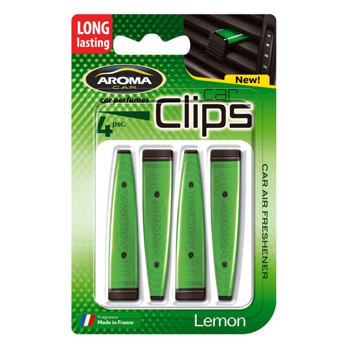 Ароматизатор для авто Aroma Car Clips Lemon жидкий 4x5 г