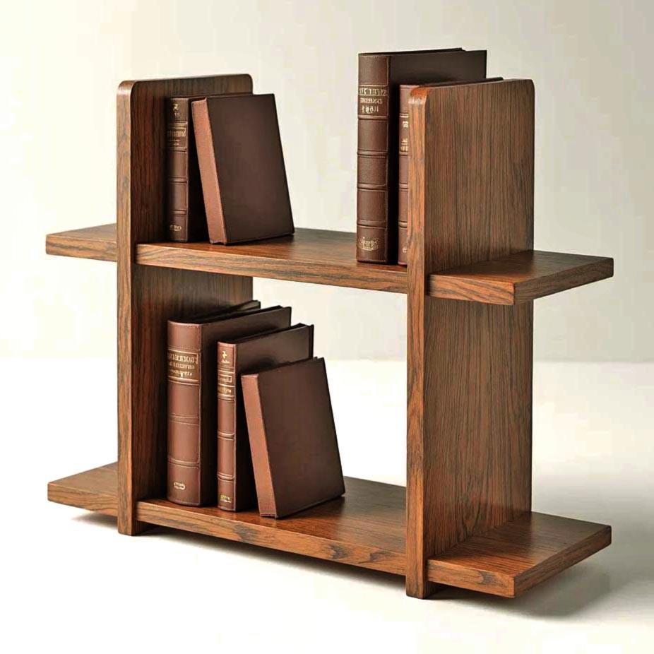 Полка книжная настольная из дерева Мексолия Корица (КПА-039433)