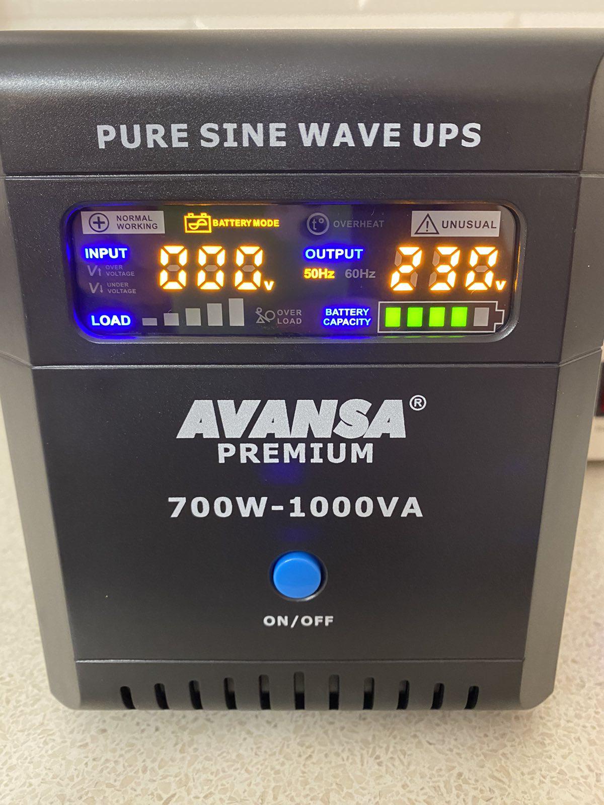 Источник бесперебойного питания Avansa LED 1000 ВА 700 Вт 12 В с правильной синусоидой - фото 6 Источник бесперебойного питания Avansa LED 1000 ВА 700 Вт 12 В с правильной синусоидой - фото 6