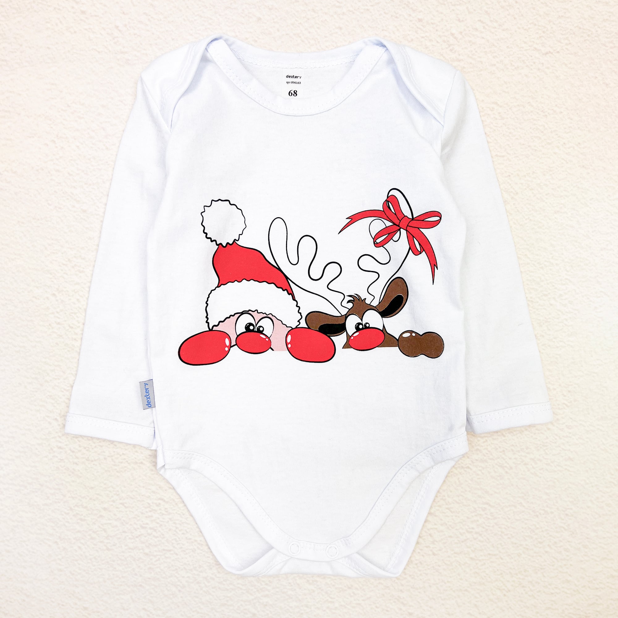 Боди детский Dexter’s Festive santa кулир 80 см Белый (131755269199) Боди детский Dexter’s Festive santa кулир 80 см Белый (131755269199)
