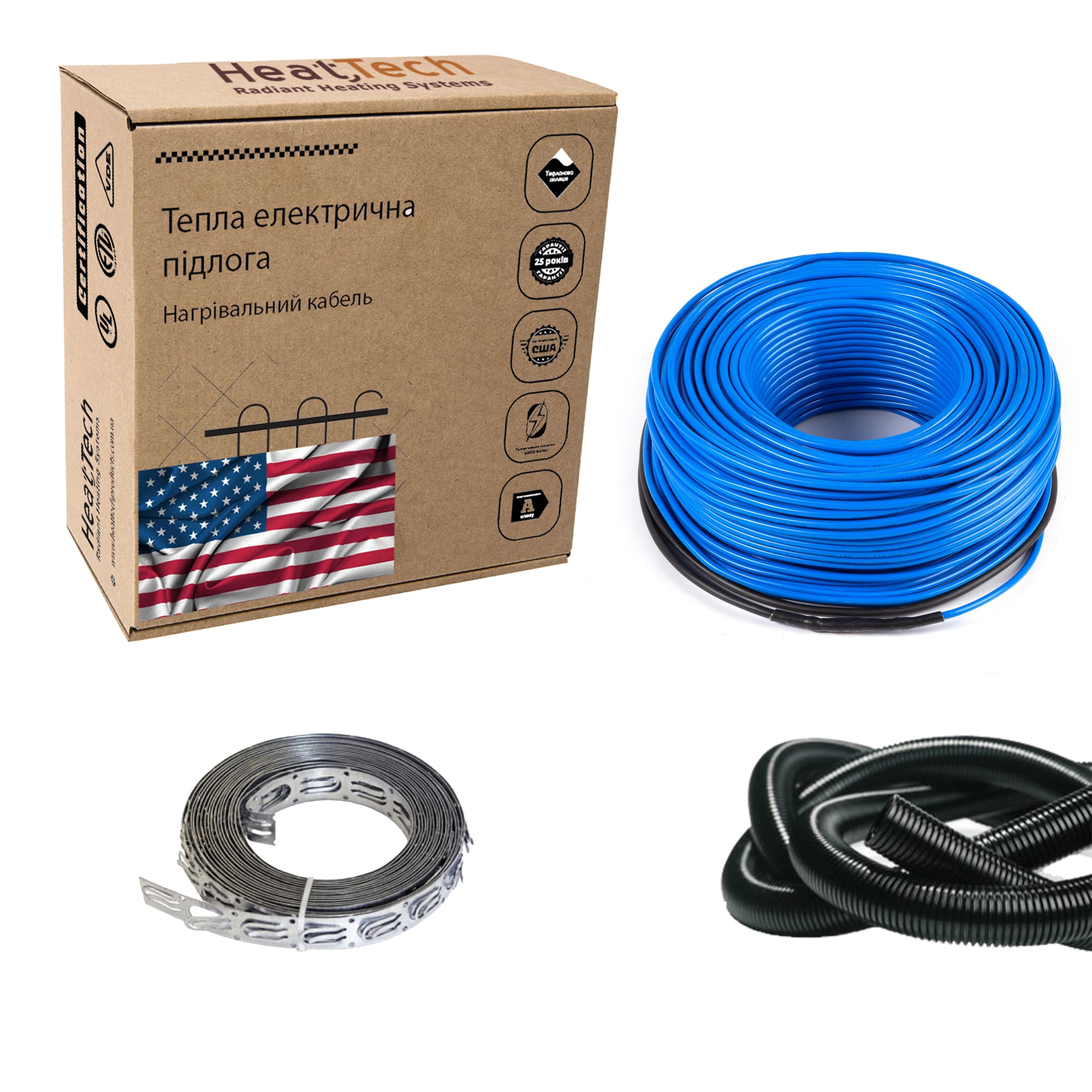 Нагревательный кабель HeatTech 40м. (4-6,2м.кв.) HTCBL-240-40