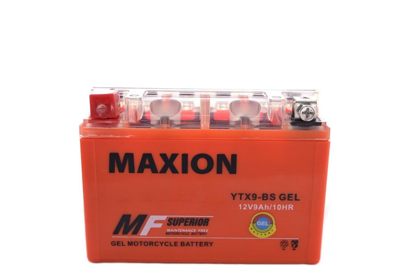 Мото аккумулятор MAXION GEL 6СТ-9Ah Аз 12В 120А EN YTX9-BS (29912) Мото аккумулятор MAXION GEL 6СТ-9Ah Аз 12В 120А EN YTX9-BS (29912)