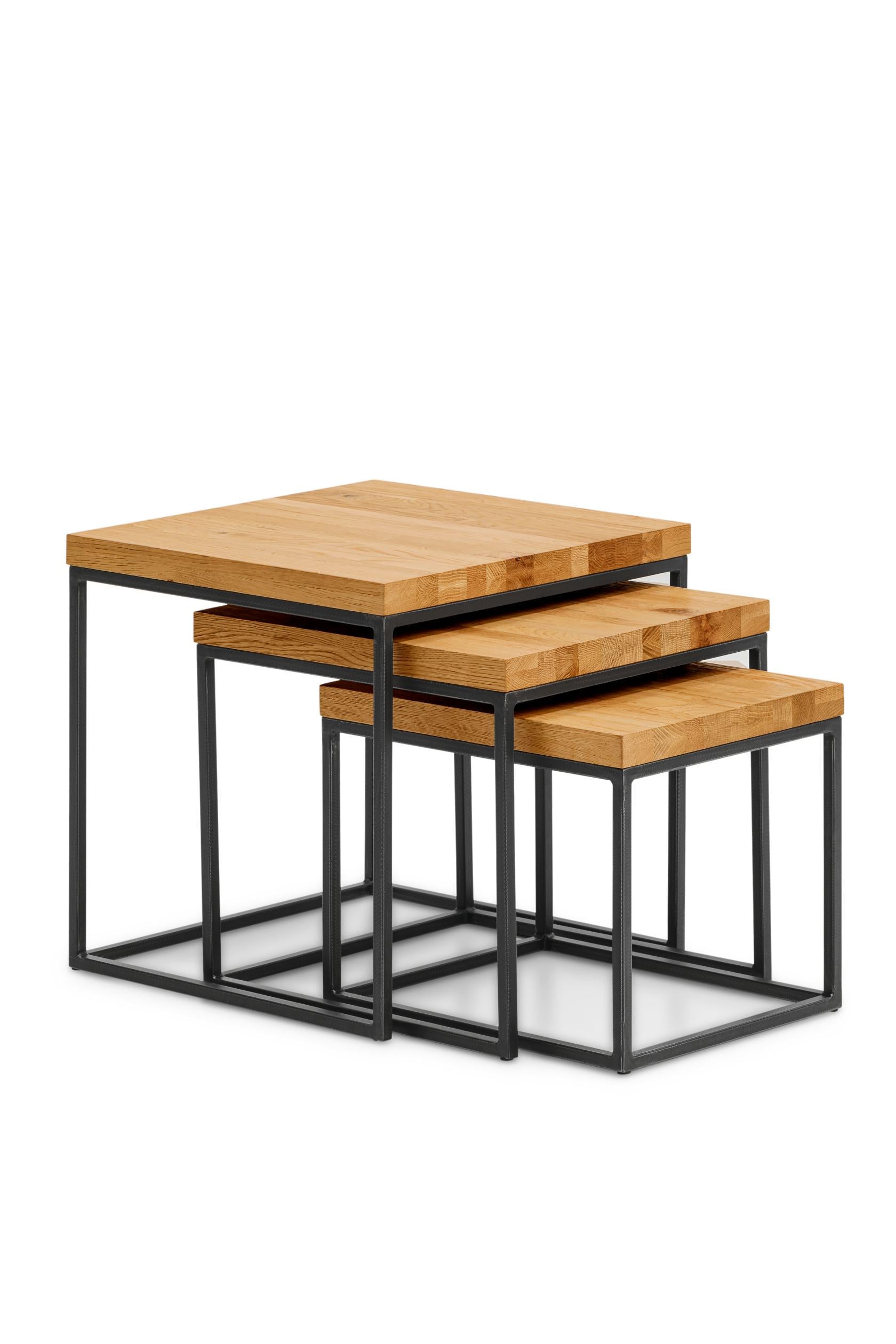 Набор модульных столиков EcoLoft IN-2004 Лофт 50х50 см Коричневый (22918109)