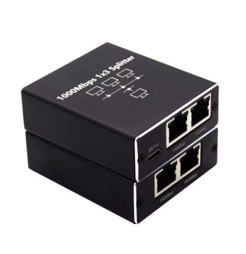 Разветвитель для интернета 1000 Mb Rj45 1-3