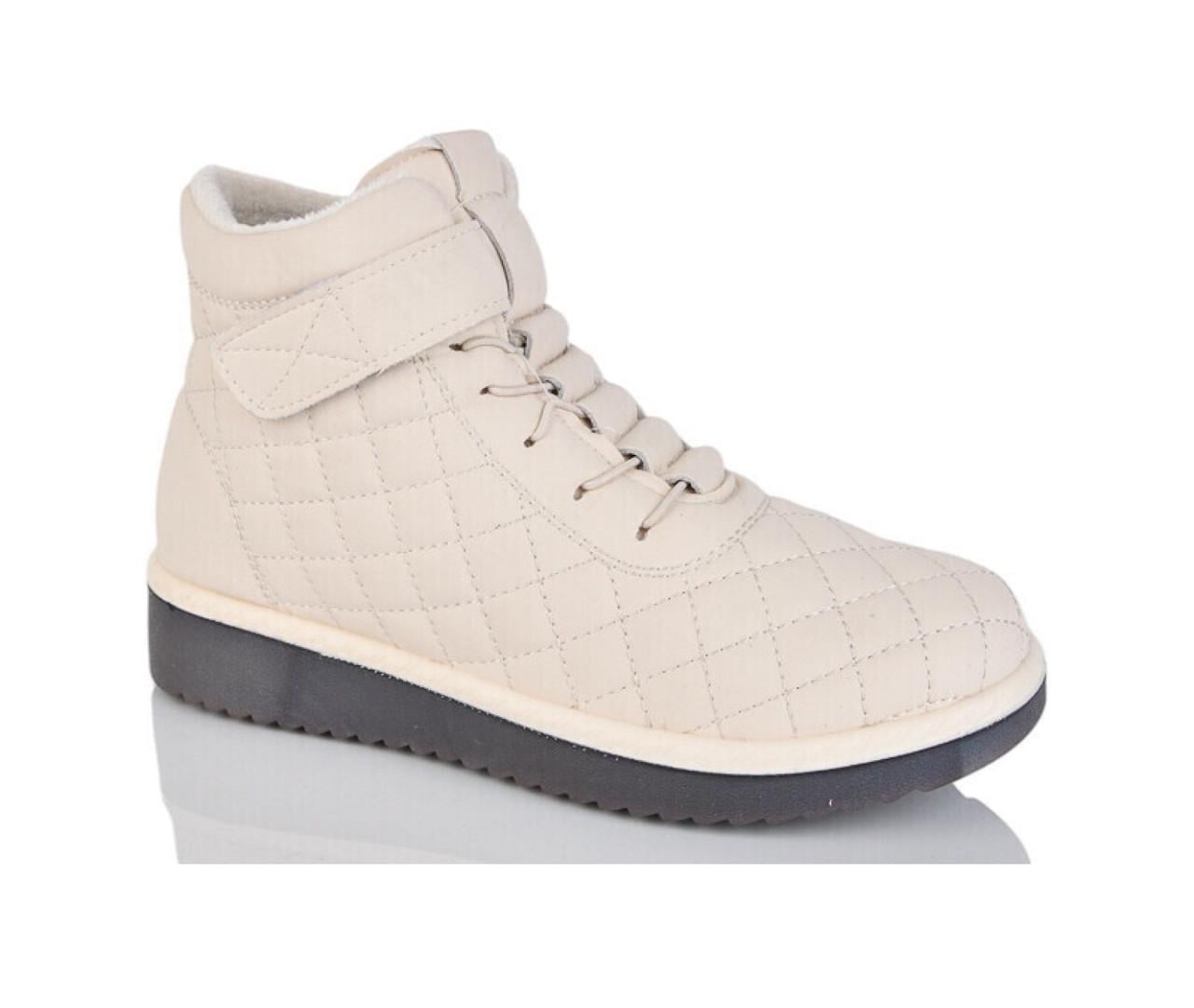 Ботинки зимние женские Gukkcr 404134/38 р. 38 Молочный