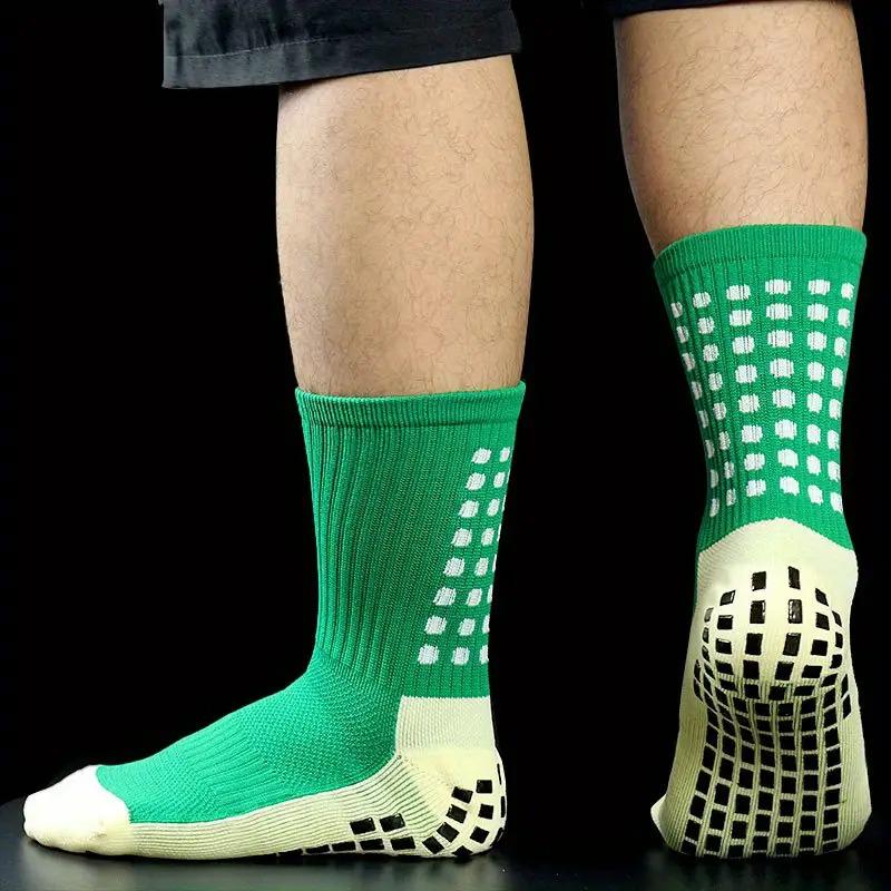 Шкарпетки футбольні ігрові тренувальні спортивні з антиковзним покриттям S Зелений - фото 2 Шкарпетки футбольні ігрові тренувальні спортивні з антиковзним покриттям S Зелений - фото 2