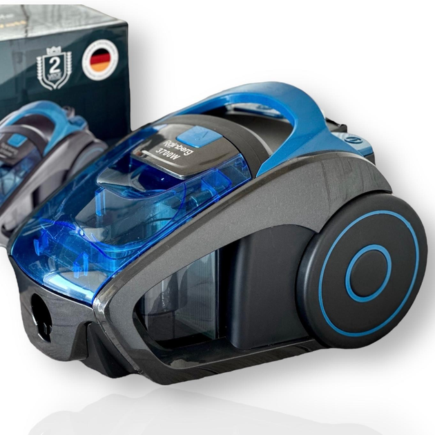 Пилосос з контейнером Rainberg RB-652ТB 3700 Вт фільтр НЕРА Чорний (GR-04556) - фото 4 Пилосос з контейнером Rainberg RB-652ТB 3700 Вт фільтр НЕРА Чорний (GR-04556) - фото 4