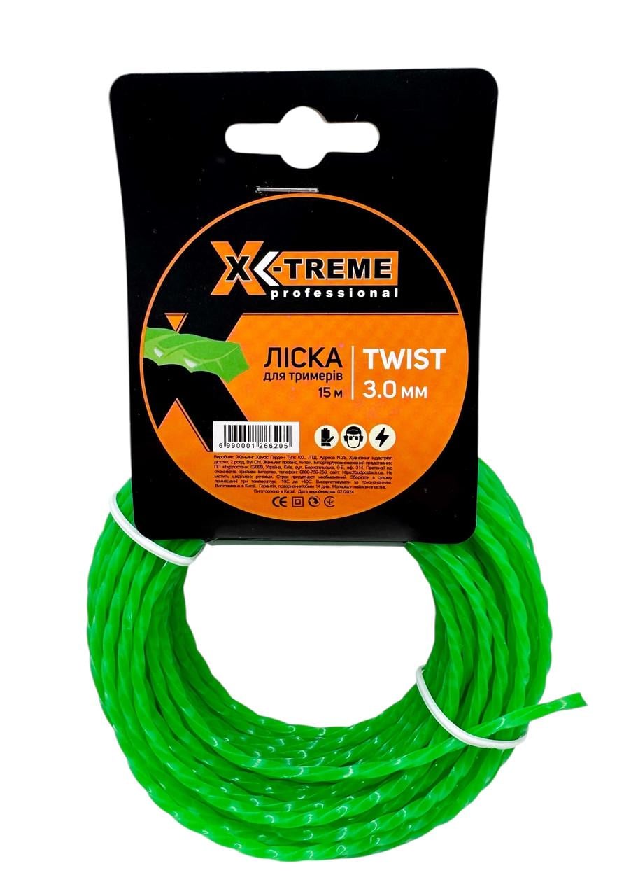 Волосінь для мотокоси X-Treme TWIST 3,0 мм х 15 м кручений квадрат (2929948798) Волосінь для мотокоси X-Treme TWIST 3,0 мм х 15 м кручений квадрат (2929948798)