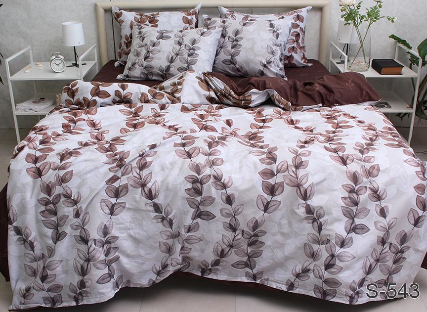 Комплект постільної білизни TAGtekstil Сатин Преміум євро наволочки 70x70 см (S543) - фото 3