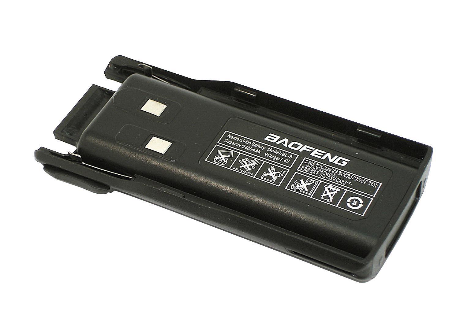 Аккумулятор для радиостанций Baofeng BL-8 UV-82 Li-ion 2800 mAh 7,4V