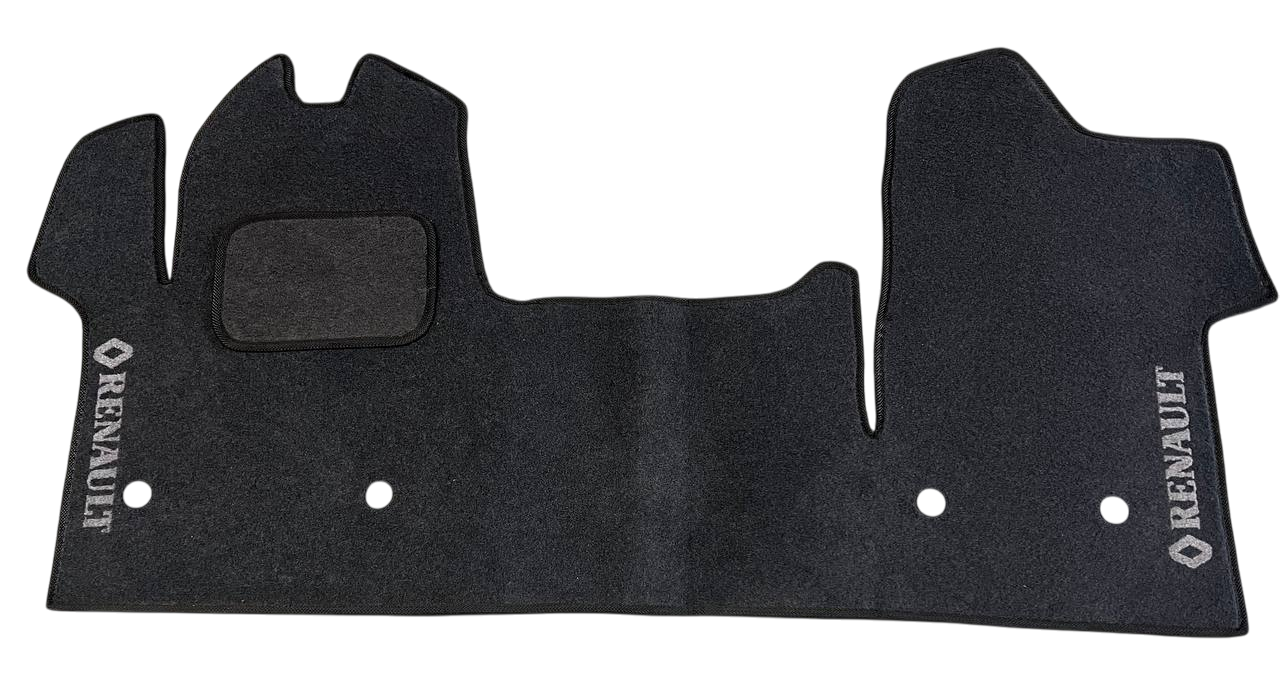 Килимки в салон ворсові для Renault Master 2023 1+2 5 шт. Чорний (27327183)