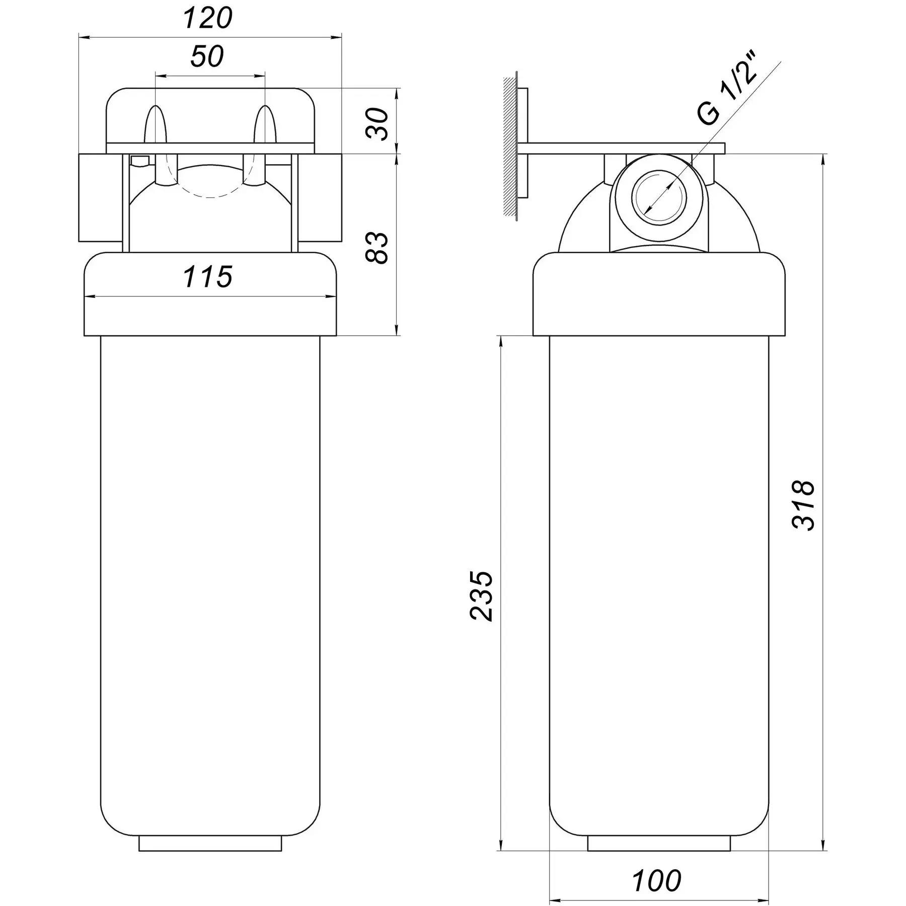 Фільтр-колба 2-х компонентна OasisPro BSL2 1/2″ (GSR-000021561) - фото 9