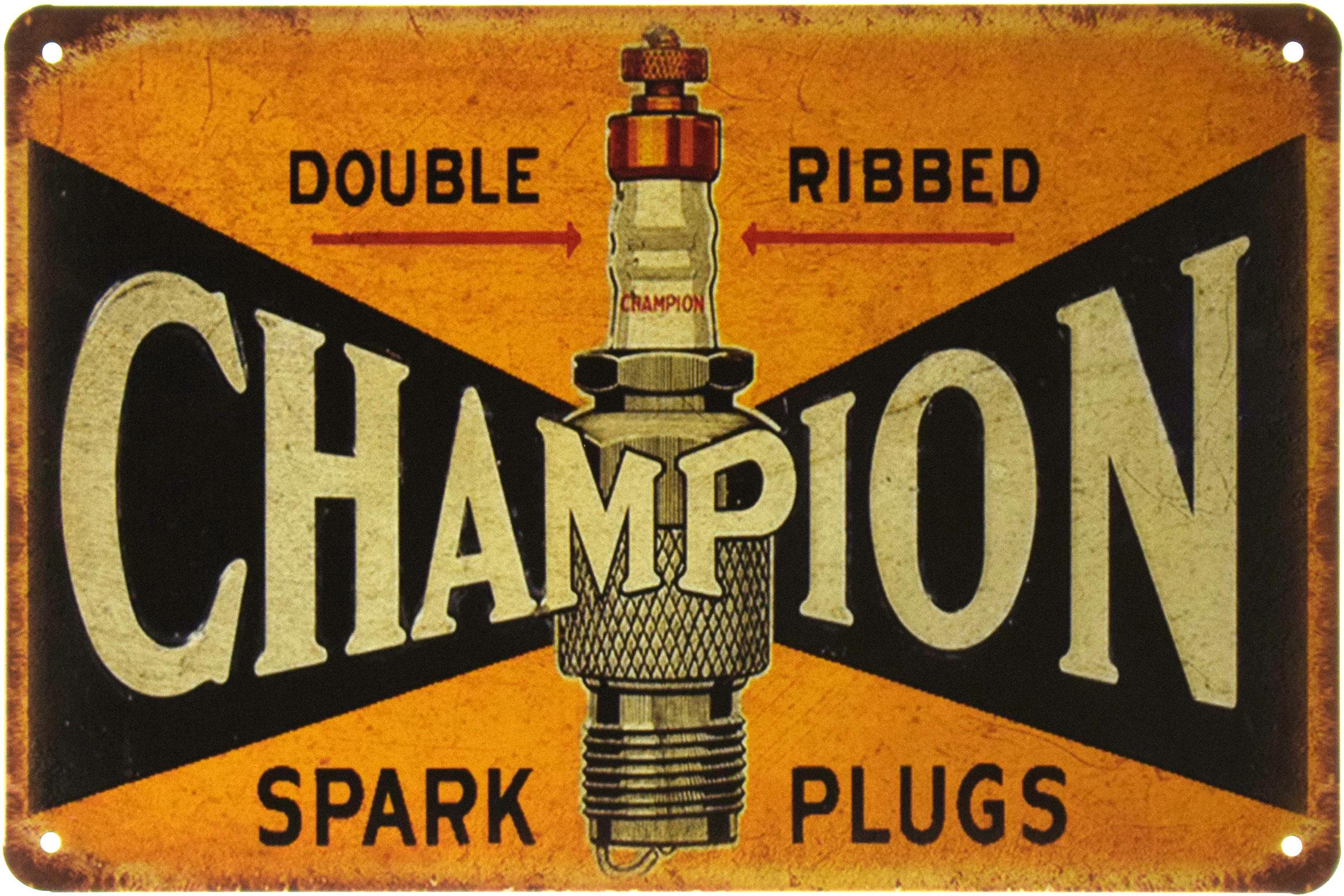 Табличка металлическая Champion Double Ribbed 20x30 см