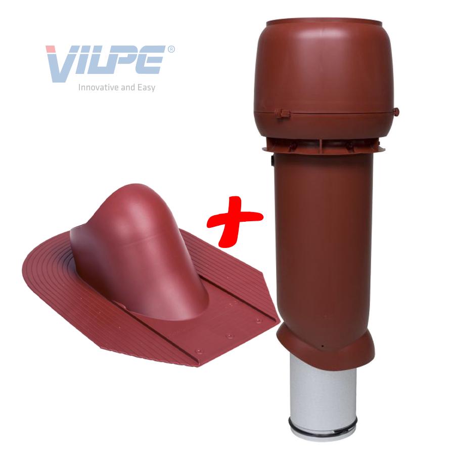Выход вентиляционный Vilpe для битумной черепицы утепленный Ø 160 мм 700 мм 3009 Красный (30078944) - фото 2 Выход вентиляционный Vilpe для битумной черепицы утепленный Ø 160 мм 700 мм 3009 Красный (30078944) - фото 2