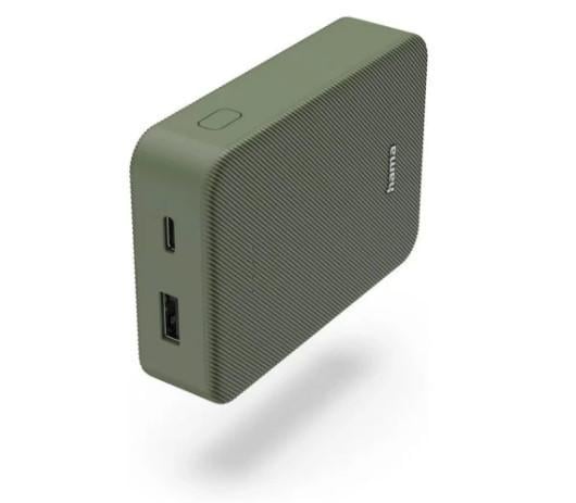 Повербанк Hama 10000 mAh 15W Зеленый (00201713)