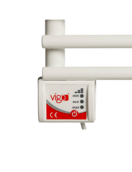 Полотенцесушитель электрический Vigo EHR 5012 WHITE 650х500 (2325206) - фото 2