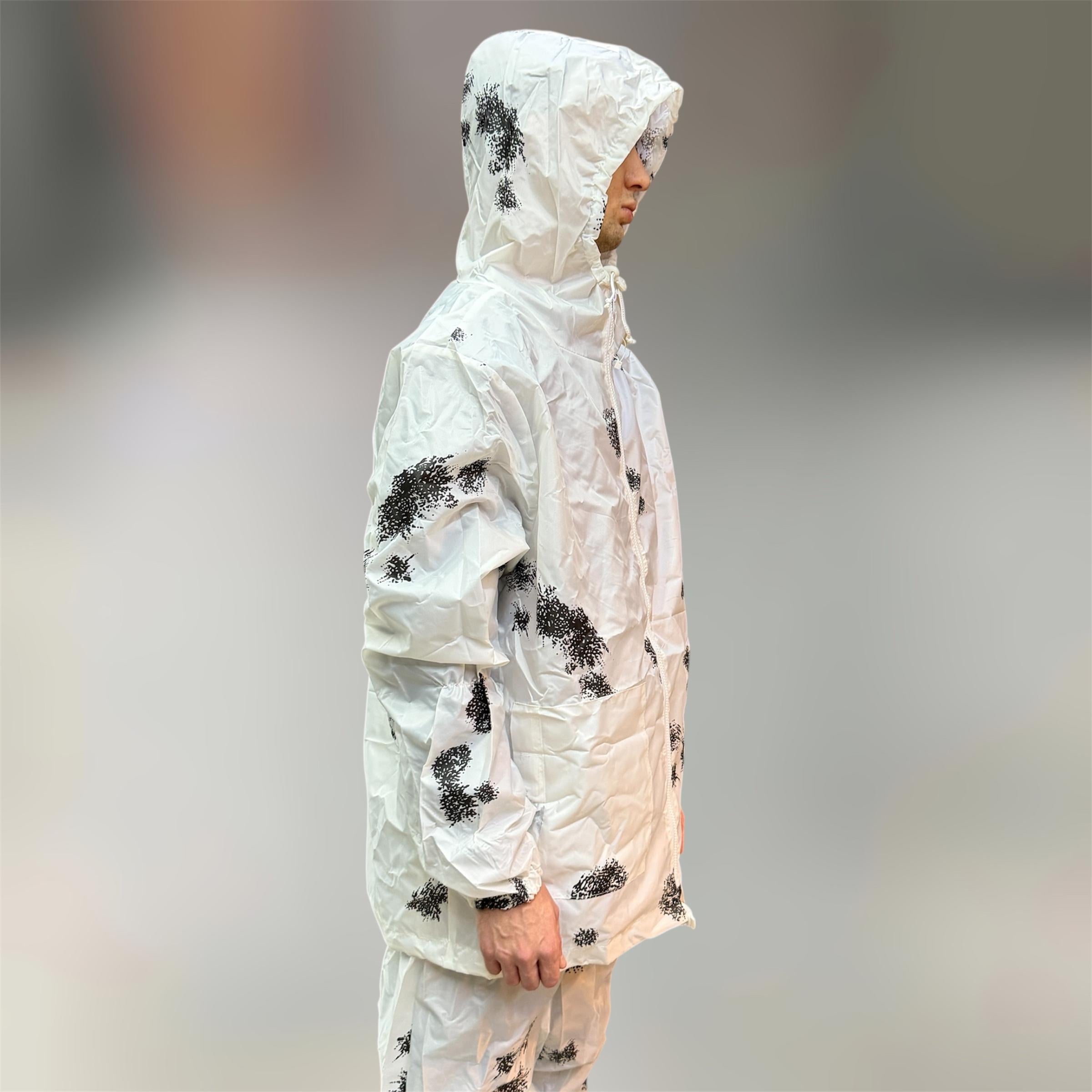 Костюм маскировочный зимний в кляксе куртка и штаны L-XL Белый (31481154) Костюм маскировочный зимний в кляксе куртка и штаны L-XL Белый (31481154)