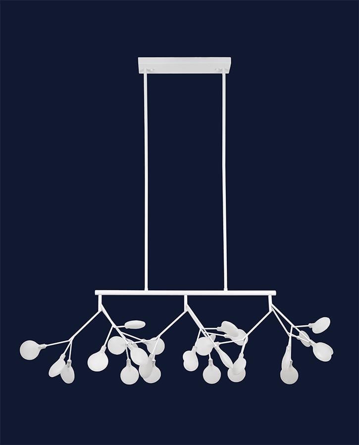 Люстра подвесная Levistella 918LP264-27 WH+WH с лепестками плафонами Белый (2307922784)