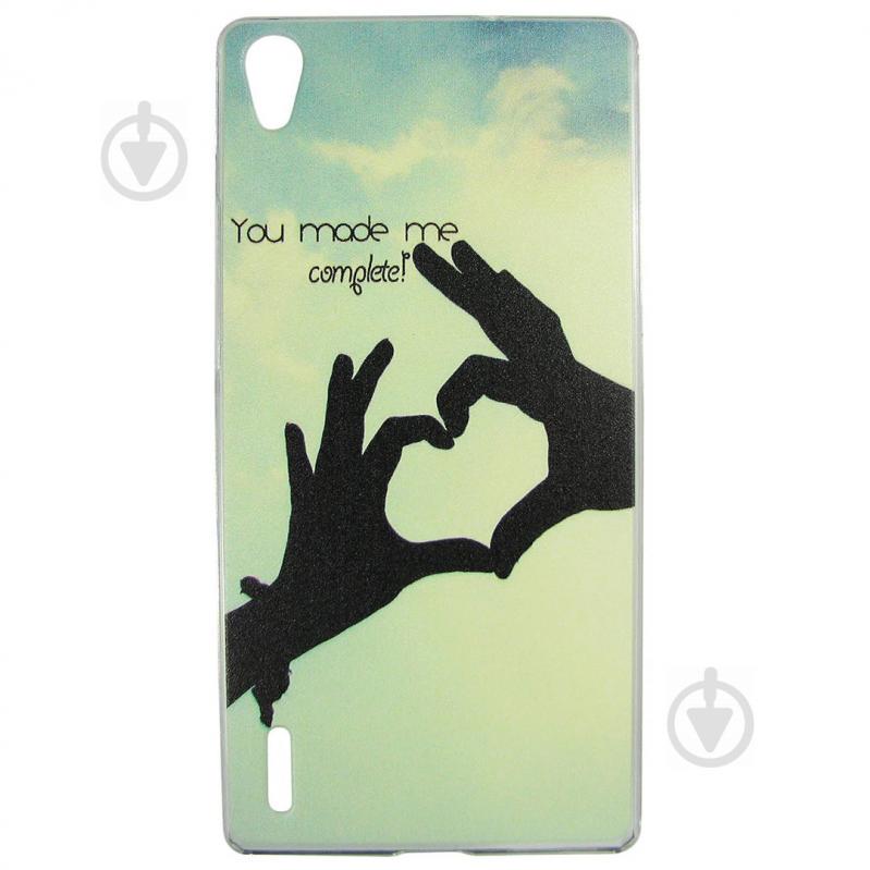 Чехол с рисунком Printed Plastic для Huawei Ascend P7 Сердце (hub_zGIm10126)