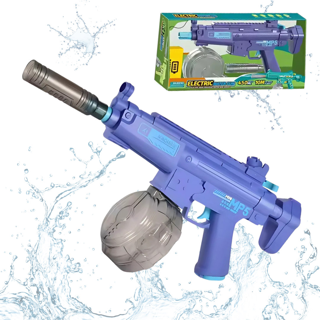 Пистолет водный для детей электрический МР5 на аккумуляторе