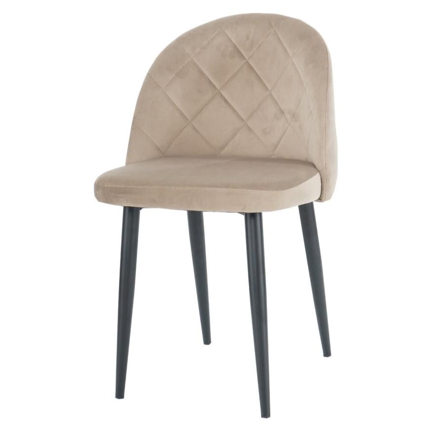 Стул кухонный Intarsio Lulu Черный/Темный бежевый (13768596)