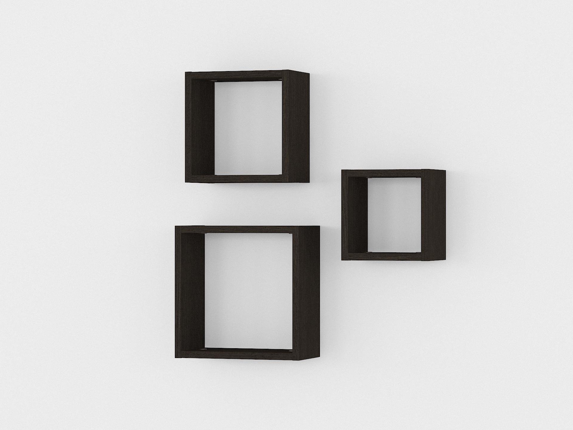 Комплект настенных полок GT-27 302х150х302 мм Венге Магия - фото 2