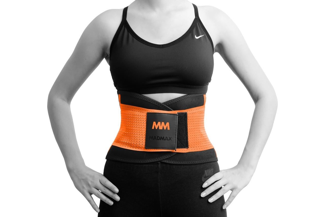 Пояс компресійний MadMax MFA-277 Slimming belt M Black/Neon Orange