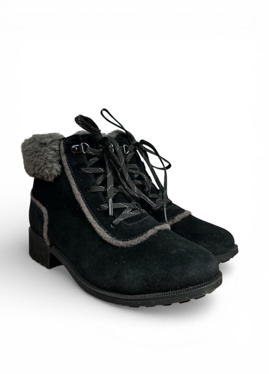 Ботинки UGG Bodie Fur Lace s/n1153472 р. 42 US 11 28 см Черный (2896734574)