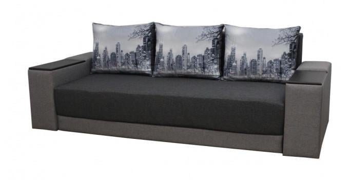 Диван ортопедичний Garnitur.plus Меркурій 95х250х100 см Сірий (DP-814)