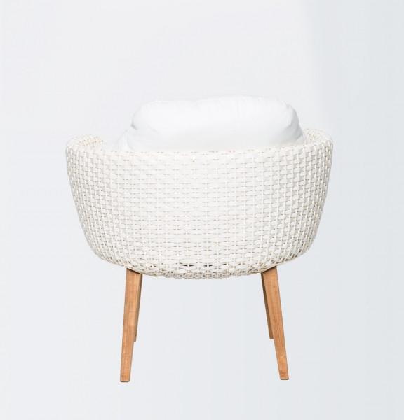 Кресло плетеное из искусственного ротанга Белый (cr-kr0020) - фото 5 Кресло плетеное из искусственного ротанга Белый (cr-kr0020) - фото 5