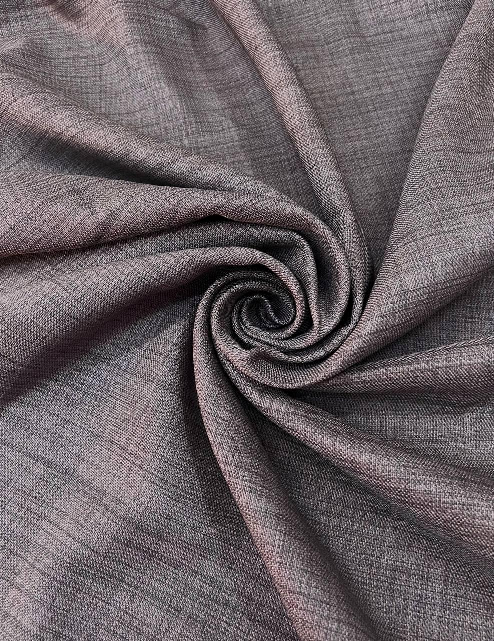 Штора Blackout ленная однотонная с подкладкой на тесьме 6 см 200х280 см Серый (21309-1467-T47)