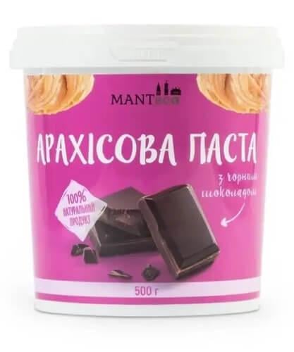 Арахисовая паста Manteca с черным шоколадом 500 г (MNT-55036)