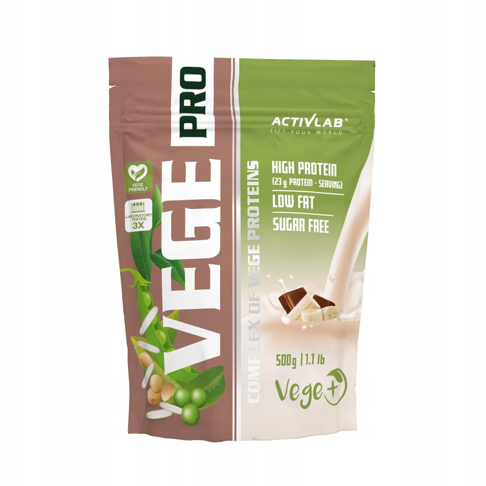 Протеин Activlab Vege Pro Banana with Chocolate 500 г