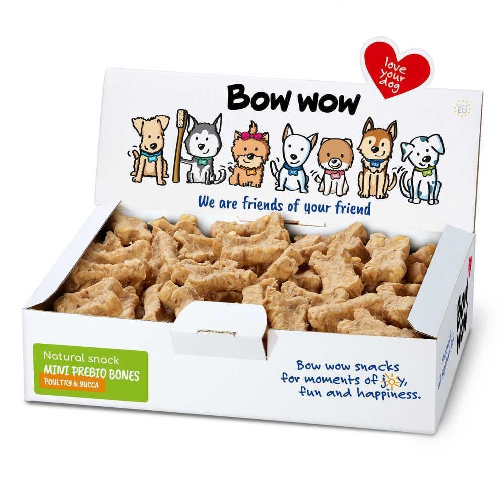 Лакомство для собак Bow wow Мини косточки из мяса птицы и юккой 900 г (2039099183)