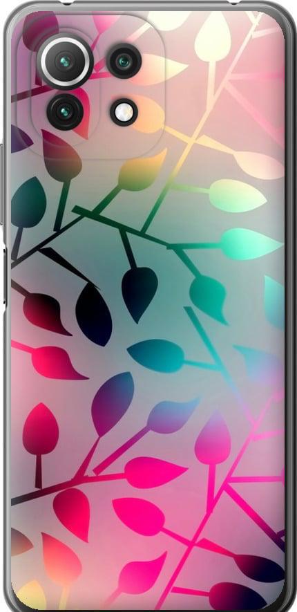 Чехол на Xiaomi Mi 11 Lite Листья (2235u-2281-42517)