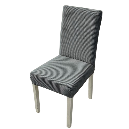 Чехол на стул Small square универсальный Светло-серый (5457238)