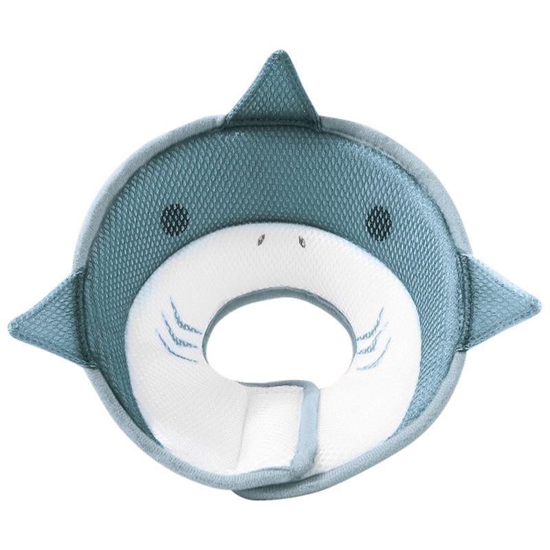 Воротник-подушка для кошек Lesko DT-613 Shark послеоперационный мягкий L Gray (25713989)