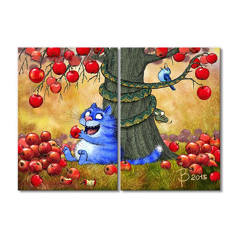 Модульна картина Райські яблучка 2 модуля 120x180 см Модульна картина Райські яблучка 2 модуля 120x180 см