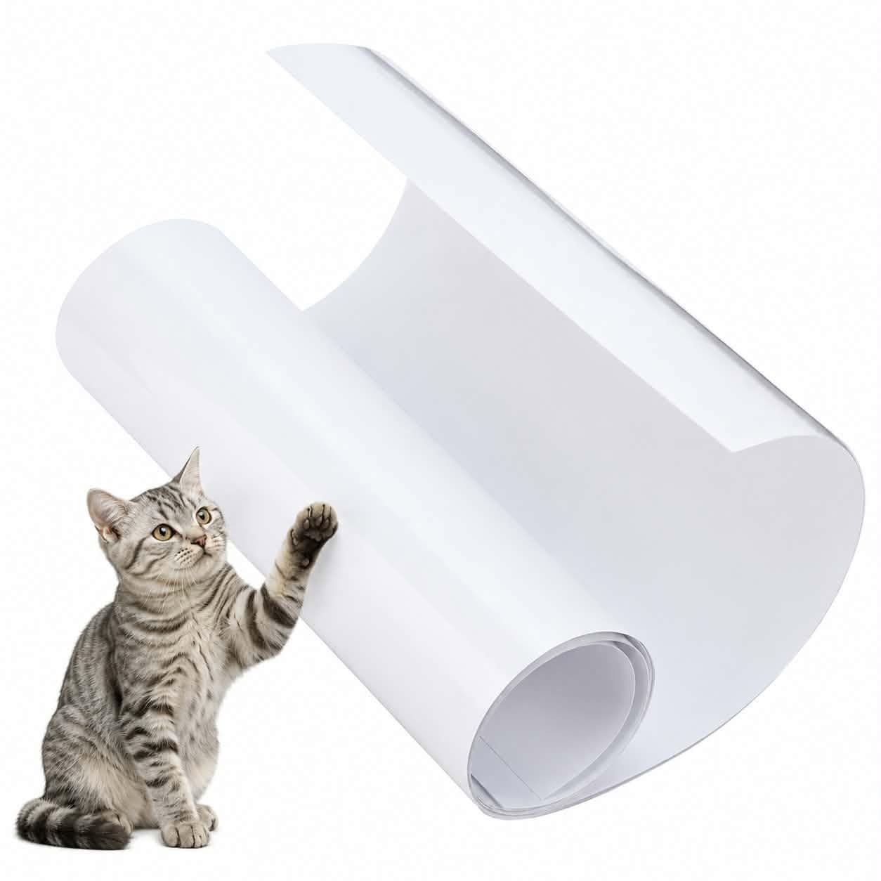 Захисна плівка антикіготь для меблів/диванів/дверей/шпалер Cat Protect 100х40 см Прозорий